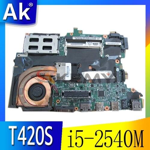 Akemy FRU 63Y1921 63Y1725 H0223-4 48.4KF58.031 laptop motherboard For lenovo thinkpad T420S i5-2540M Main board full tested