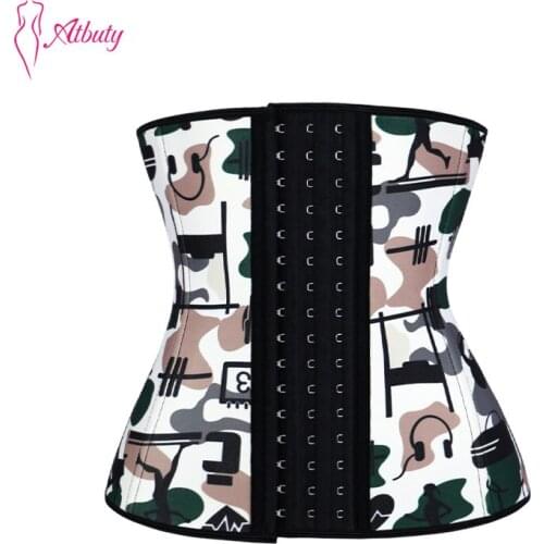 Atbuty Neoprene Waist Trainer For Women Slimming Underbust Corsets Cincher Hourglass Body Shaper 3 Hooks NBW1651