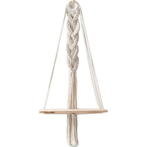 Bohemian Woven Tapestry Shelf Cotton Rope Decoration Hotel Living Room Bedroom Homestay Wall Hanging