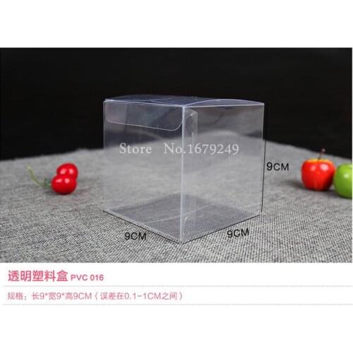 9x9x9cm DHL fast shipping PVC box/Transparent box/ The plastic boxes Gift boxes Pastry biscuit boxes Display case 100pcs/set