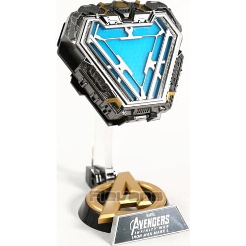 Iron Man MARK L MK50 Arc Reactor with LED Light 1/1 Prop Replica PVC Figure Model Toy