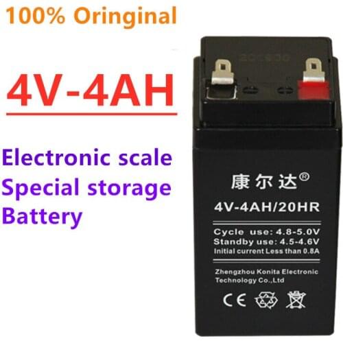 100% New 4V 4.0Ah pricing electronic scale table scale lead-acid battery emergency light childrens toy car rechargeable battery