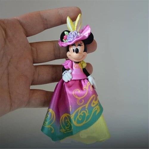 Disney Mickey Mouse Minnie 12cm Action Figurine Collection Toys Model doll Pendant kids gifts