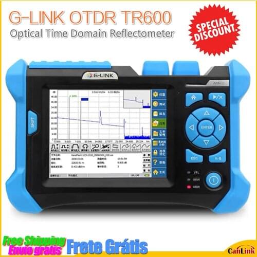 G-LINK OTDR TR600 SingleMode SM Optical Time Domain Reflectometer 1310|1550nm 36|34dB Integrated VFL Touch Screen