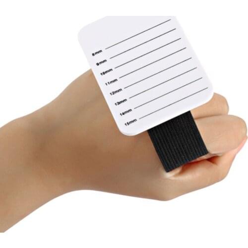 GLAMLASH acrylic eyelash extension organizer Pallet false lash stand Tile Palette eyelash Adhesive Glue Ceramic Holder with Belt