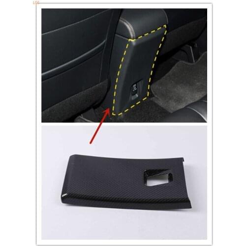 For Mitsubishi Eclipse Cross 2018-2019 ABS Chrome Rear air conditioner air outlet decoration anti kick plate car accessories