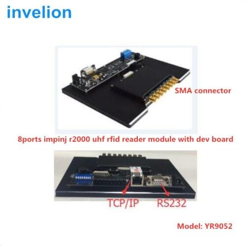 ISO18000-6c multi tags 8 ports impinj fixed uhf rfid reader TCP/IP ethernet rs232 interface with different kinds of tag sample