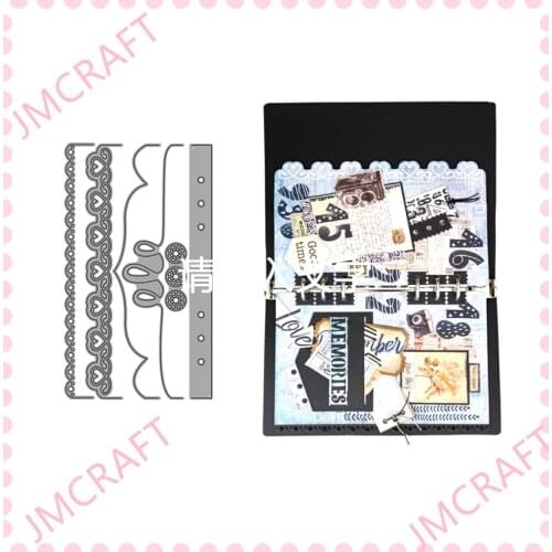 JMCRAFT 2021 Notebook Book Page Decoration #3 Metal Cutting Dies DIY Scrapbook Handmade Paper Craft Metal Steel Template Dies