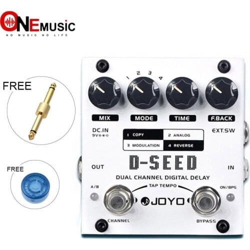 JOYO D-SEED Dual Channel Digital Delay Guitar Effects Pedal Analog Delay Effects Guitarra Stompbox True Bypass
