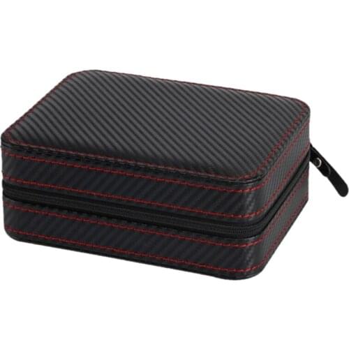 4 Slots Leather Watch Storage Bag Luxury Travel Watches Display Box Zipper Case Simple Jewelry Holder Organizer Gifts