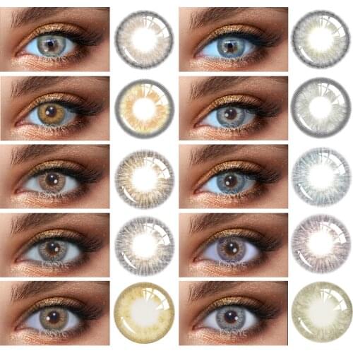 1Order(2pcs) KSSEYE HEDDA YUCCA Mixed-race Color Contact lenses Soft Contact lens Beautiful Pupil Mix the pupil