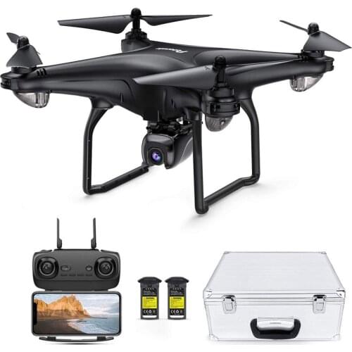 Potensic GPS Drone with 1080P HD Camera FPV Live Video for Adults and Kids RC Quadcopter Carrying Case 2 Batteries Easy to Use