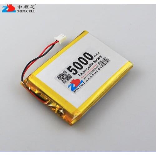 In the 5000mAh 554858*2 3.7V mobile power charging treasure polymer lithium battery 505060*2 Rechargeable Li-ion Cell