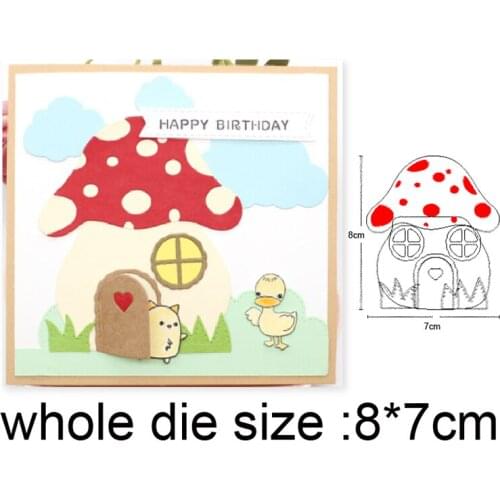 METAL CUTTING DIES 3D mushroom for DIY paper craft projects Scrapbook Paper Album greeting cards