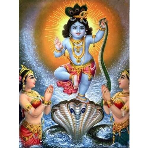 Buddha India Ganesha DIY Embroidery Cross Stitch 11CT Kits Needlework Craft Set Printed Canvas Cotton Thread Home Sell