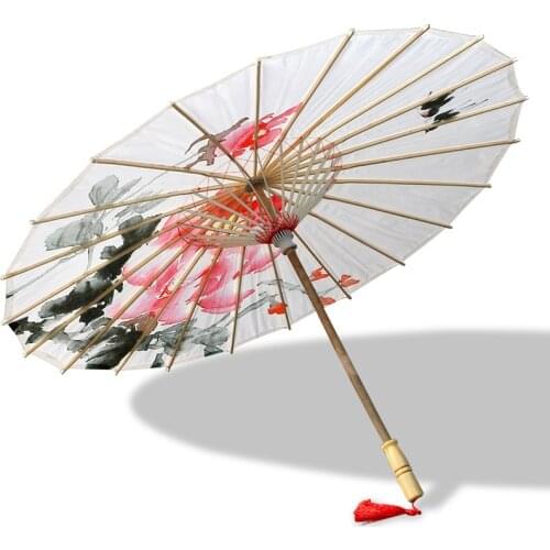 Rainproof cloth umbrella antique prop umbrella Hanfu umbrella performance umbrella classical decorative umbrella craft umbrella