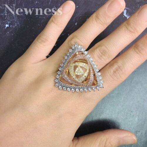 Кольца с фианитами для женщин NEWNESS China At AliExpress