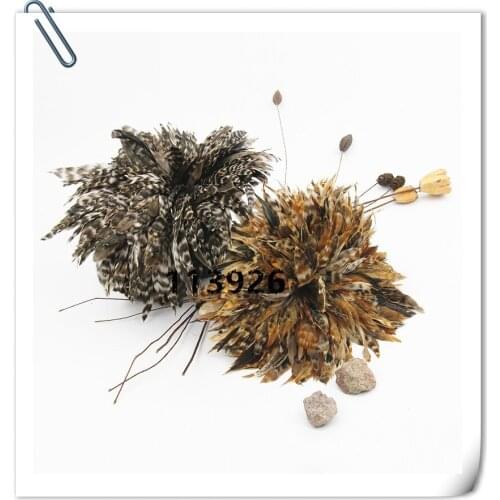 New arrival! 10pcs per lot natural cock feather trim/pheasant feather fringe for Dress/Hat /Collar /JEWELTY MAKING DIY CRAFTS