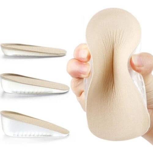 Inner Heightened Insole Orthopedic Massaging Feet Care Invisible Height Increase Insoles GEL Foot Pad Shoe Lift Cushion