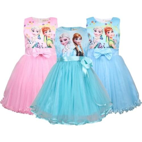 Girls Dress 2019 princess Dresses for Girls Birthday Gift Costume Party Princess Tutu Girs Summer Dress Children Clothing