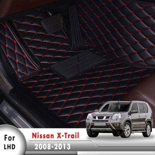 Custom Carpets Auto Interior Leather Accessories Car Floor Mats For Nissan X-Trail T31 2008 2009 2010 2011 2012 2013 Xtrail