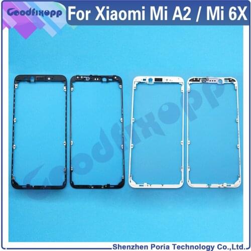 AAA Frame For Xiaomi Mi A2 Mi 6X Media Case Front Frame Screen Frame Middle Bezel Frame For Xiaomi MiA2 Mi6X M1804D2SG M1804D2SI