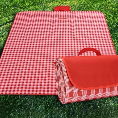 Folding Camping Mat Picnic Blanket Beach Sand Proof Oxford Cloth Bright Color Outdoor Camping Mat Seat Pad
