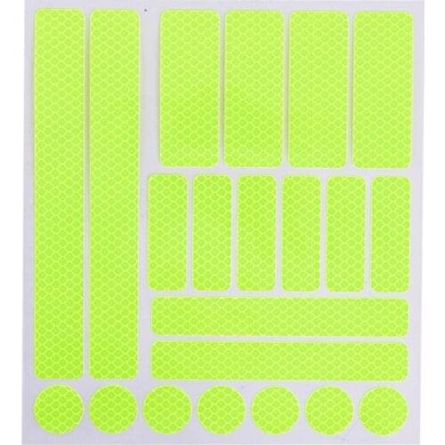 Bike Reflective Stickers Motorcycle Bicycle Reflector Cycling Warning Reflector Film Decal Tape Bicycle Sticker Bike Accessories