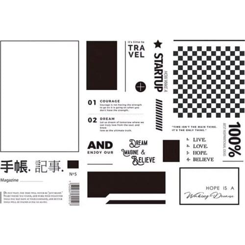 Magazine Clear Stamp for Scrapbooking Transparent Silicone Rubber DIY Photo Album Decor 117