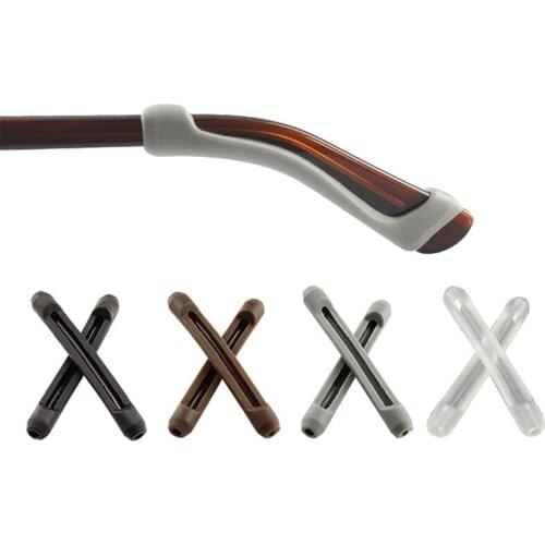 1/4Pairs Anti Slip Ear Hook Glasses Eyewear Soft Silicone Grips Sunglasses Ear Hook Temple Tips Eyeglasses Accessories
