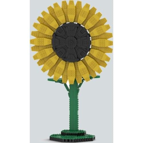 869PCS Sunflower Building Blocks Moc Brick Kid Gift And Educational Toys For Children