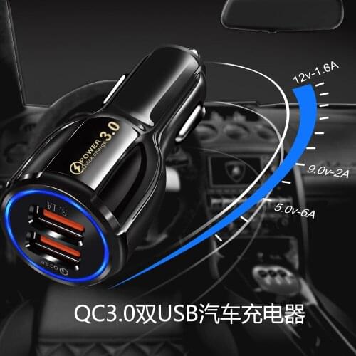 3.1A Dual USB Car Charger for iPhone 12 6s 7 8 11 Tablet Xiaomi Samsung S10 Universal Mobile Phone Car-Charger for All phone