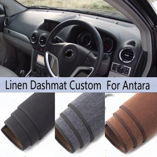 Car Styling Linen Dash Mat Covers Dashmat Dashboard Pads Carpet Accessories For Opel Antara Vauxhall 2006 2007 2008 2009 2015