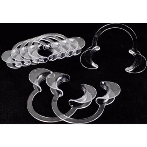 Free shipping 100 pcs/lot Plastic Teeth Whitening Cheek Retractor, C Type Dental Cheek Retractor
