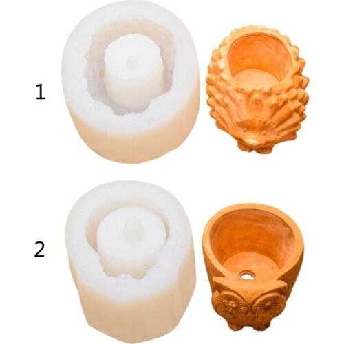 Cement Flowerpot Epoxy Resin Mold Plant Pot Silicone Mould DIY Crafts Home Decorations Casting Tools
