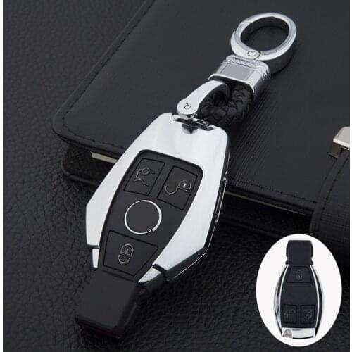 Nice For Mercedes Benz C S E Class W210 W212 W221 W222 W251 W463 Zinc Alloy Protection Car Key Case Shell Cover Auto Accessories