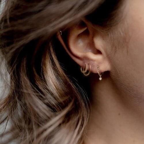 GorGor Clip Earrings Women 925 Sterling Pattern Irregular Line Minimalist Individuality Exquisite Wedding Jewelry 60202091405