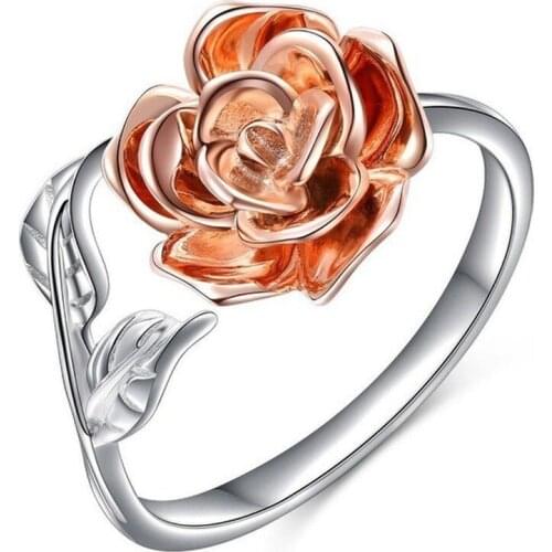 Hot Sale New Rose Ring Rose Gold Plated Open Ring