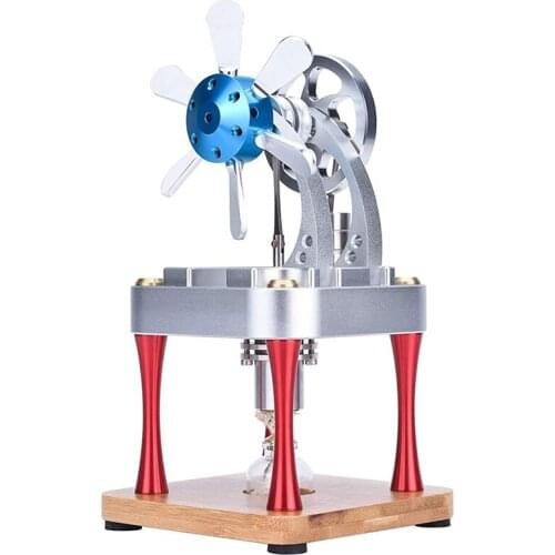 Hot Air Stirling Engine Motor Steam Heating Educational Model Toy Kit M16-CF