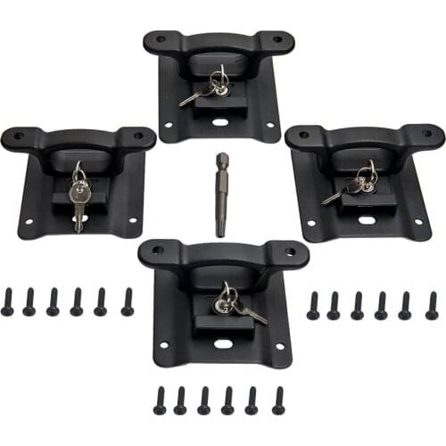 Truck Box Bed Cleats Tie Down Anchors & Interface Plates for Ford F150 FL3Z-99000A64-B