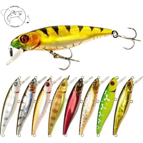 Minnow Bionic Bait Artificial Floating Water Crack Belly Plastic Hard Bait Anti-corrosion Bass 8.5cm/9.6g With Sharp Hook