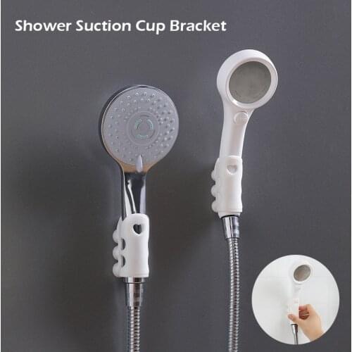Shower bracket Wall Mounted Shower Suction Cup Bracket Cup Bracket Shower Head Handset Holder Bathroom Suction Cup Holder