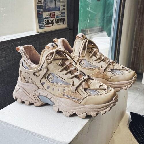 High Fashion Chunky Sneakers Men Zapatos Hombre Thick Sole Casual Shoes