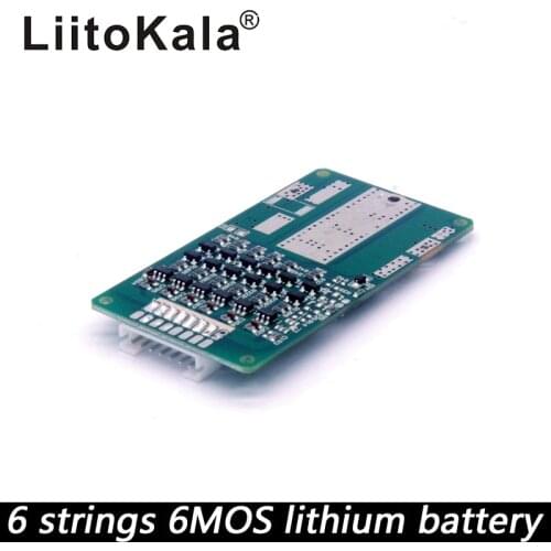 LiitoK 6S 24V 15A BMS 24v lithium battery BMS for electric bike 24V 8Ah 10Ah 12Ah li-ion battery With balance function