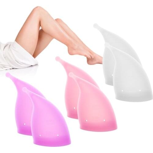 Menstrual Cup Period Lady Cup Medical Grade Silicone Copa Menstrual de Silicone Medica Reusable Menstrual Cup Feminine Hygiene