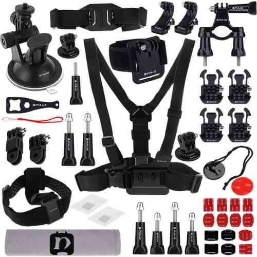 45 in 1 Accessory Ultimate Combo Kit for GoPro HERO7/6 /5/5 Session/4 Session/4/3+/3/2/1 Xiaoyi and Other Action Cams
