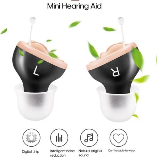 Mini Invisible Hearing-aid Sound Amplifier Volume Adjustable Ear Hearing Assistant Helper for Deaf Elderly Ear Care