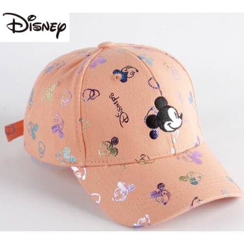 Disneys New Childrens Spring and Autumn Thin Sunscreen Hat Cute Fashion Baseball Cap Mickey Daily Cartoon Image Casual Hat