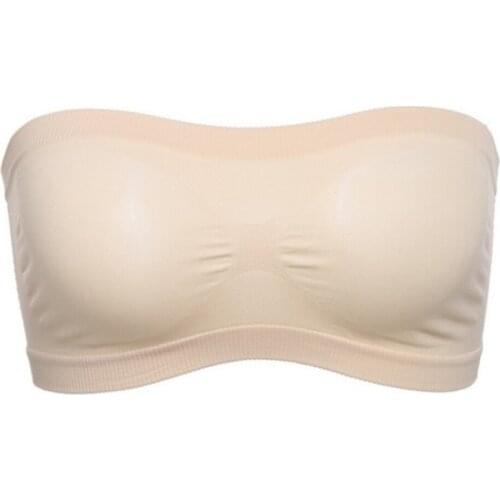 Chest Wraps Tube Tops Plus Size Women Fashion Seamless Strapless Soft Anti Expose High Elastic Mesh Wrapped Invisible Strapless