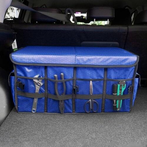Car Trunk Organizer Soft Felt Storage Box Large Anti Slip Compartment Boot Storage Organizer Tool Bag Car Storage Bag